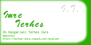 imre terhes business card